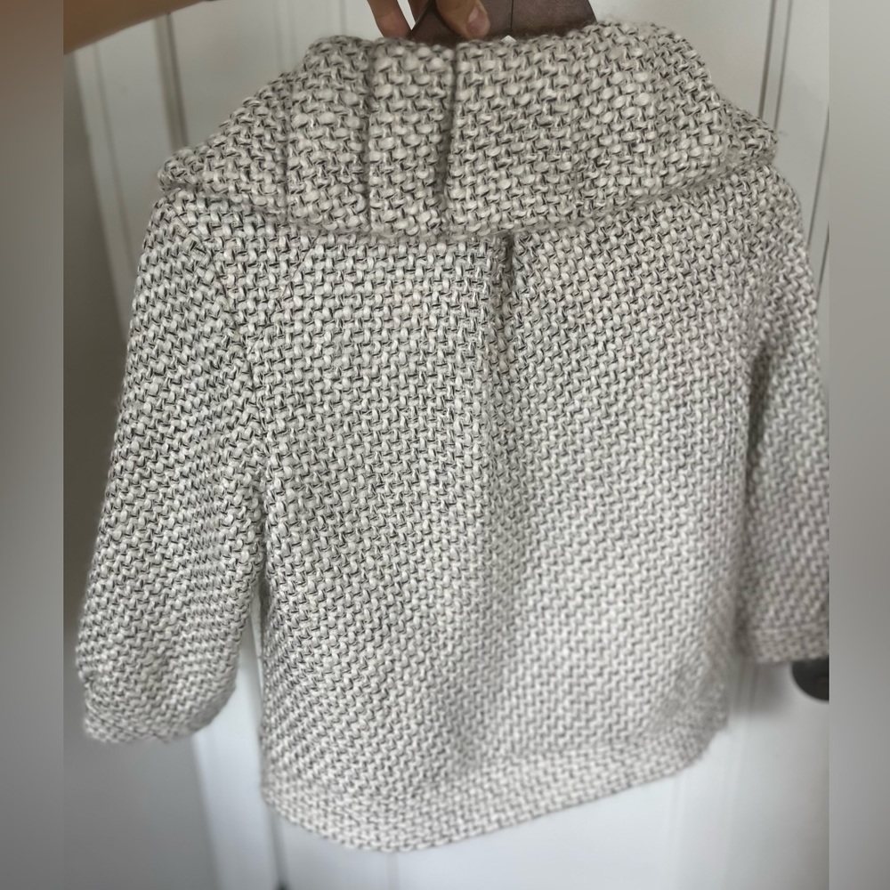 Joe’s Jeans 3/4 Viscose and Wool Blend Oversized Collar Jacket Coat Tweed - Picture 7 of 7